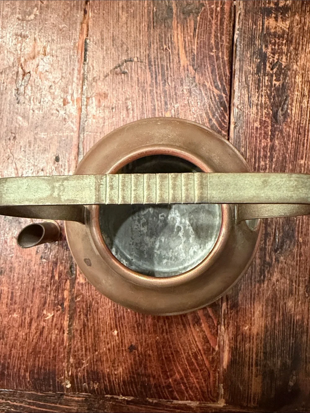 Vintage Spartan Copper Kettle with Patina Handle - Brown Copper Finish